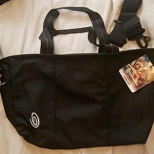 Large black Timbuk2 tote w/optional shoulder srap